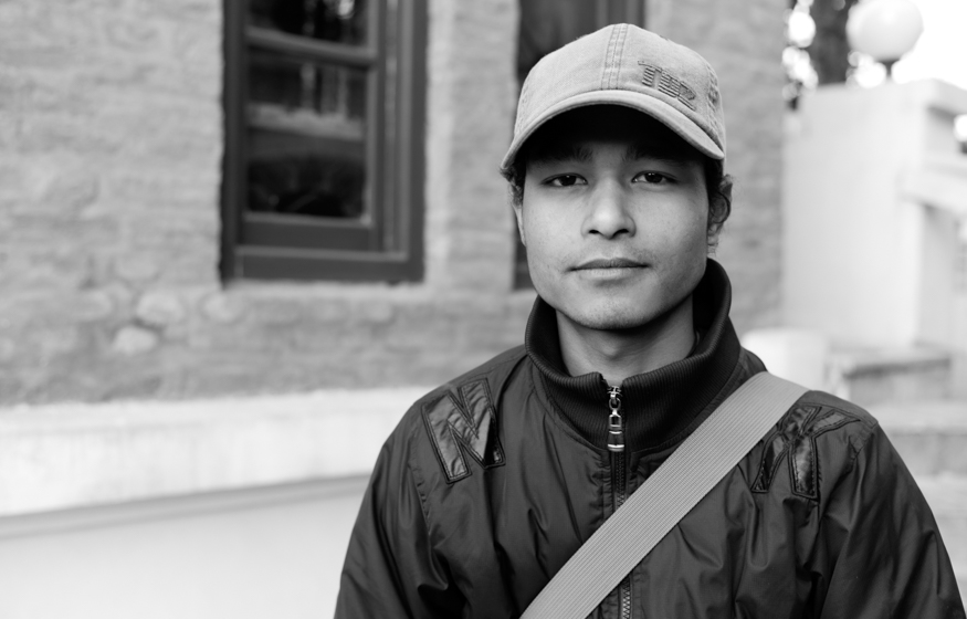 Madan Shrestha, artist photographic portrait, Nepal album