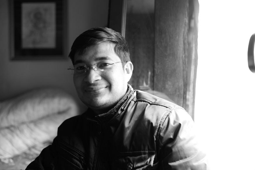 Mahendra Sinkhwal, artist photographic portrait, Nepal album