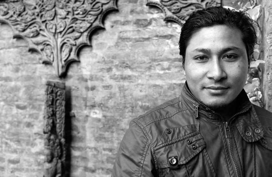 Maheshwor Dongol, artist photographic portrait, Nepal album