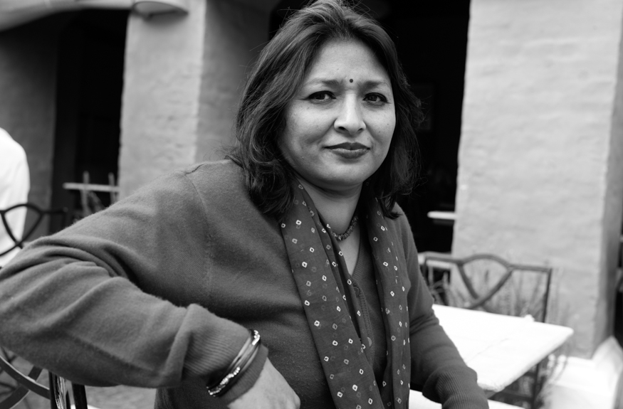 Mandira Malla, artist photographic portrait, Nepal album