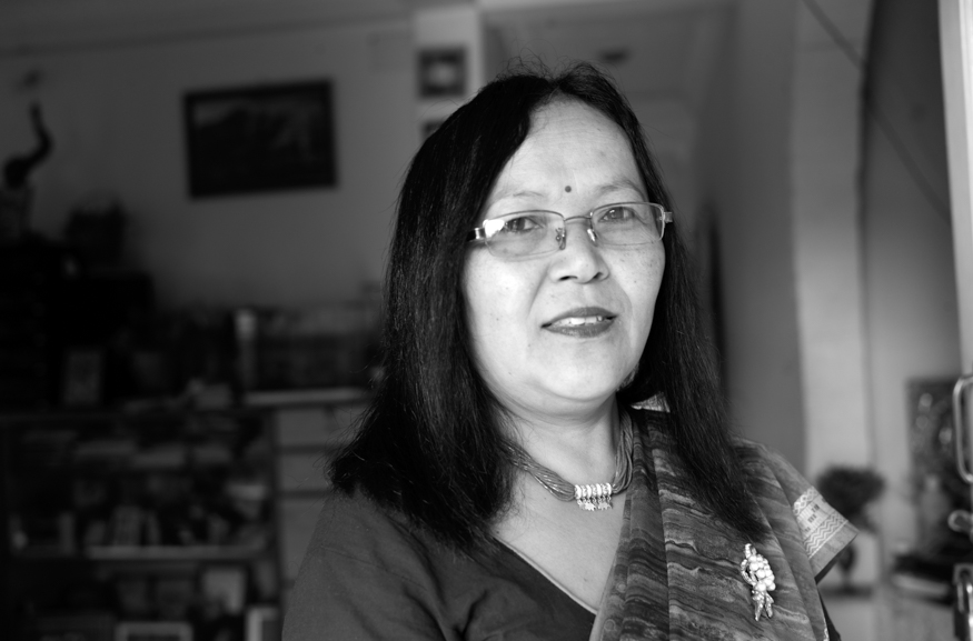 Milan Sherchan, artist photographic portrait, Nepal album