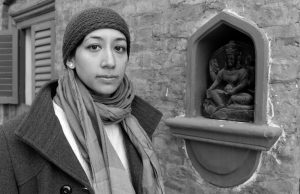 Mili Pradhan, artist photographic portrait, Nepal album