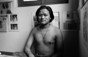 Nagen Singh, artist photographic portrait, Nepal album