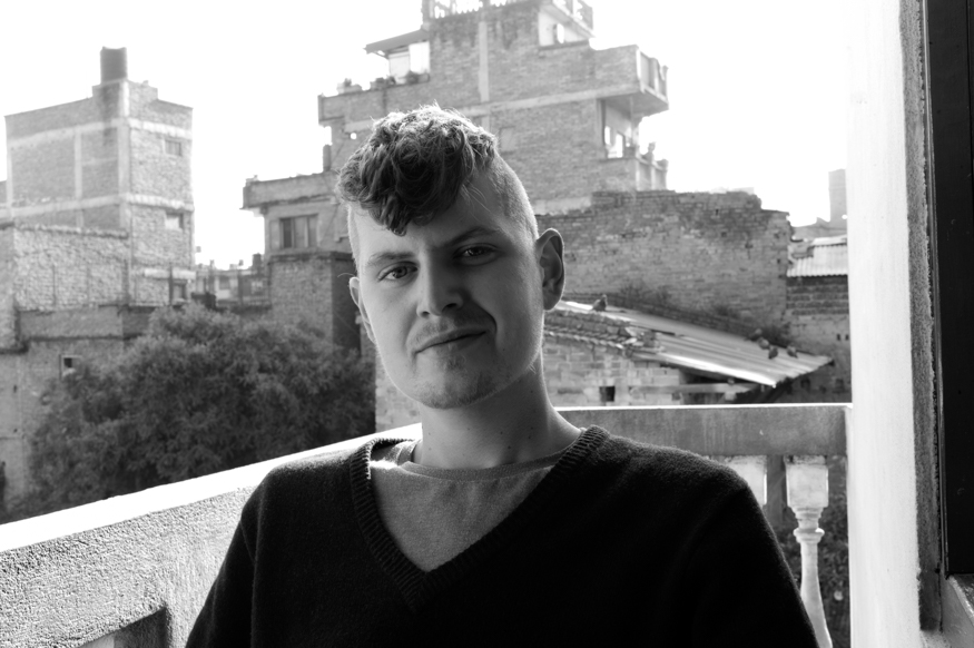 Paul Aitchison, artist photographic portrait, Nepal album