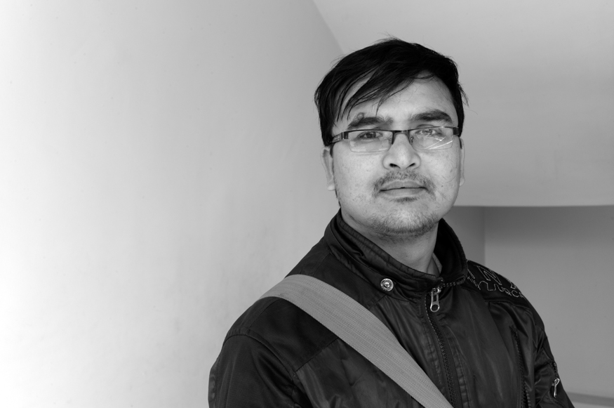 Prakash Adhikari, artist photographic portrait, Nepal album