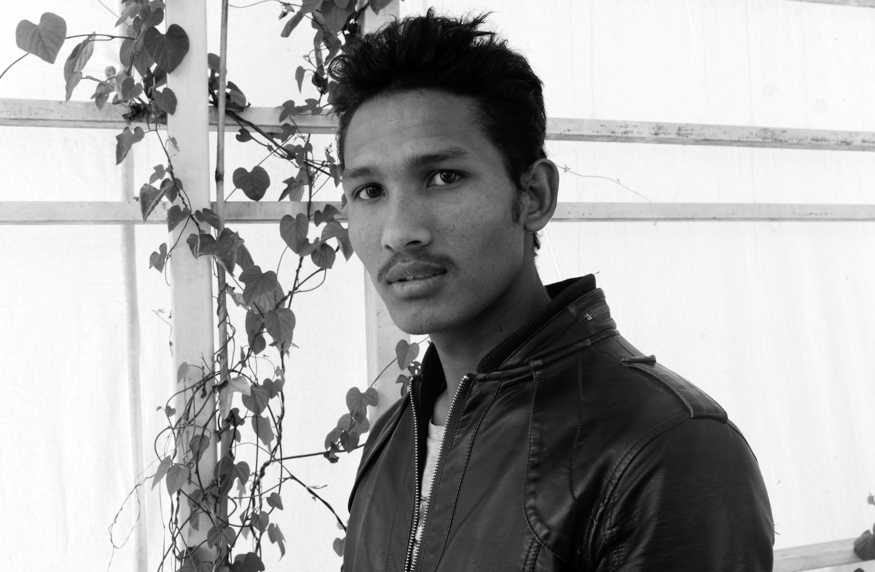 Rabi Shrestha, artist photographic portrait, Nepal album