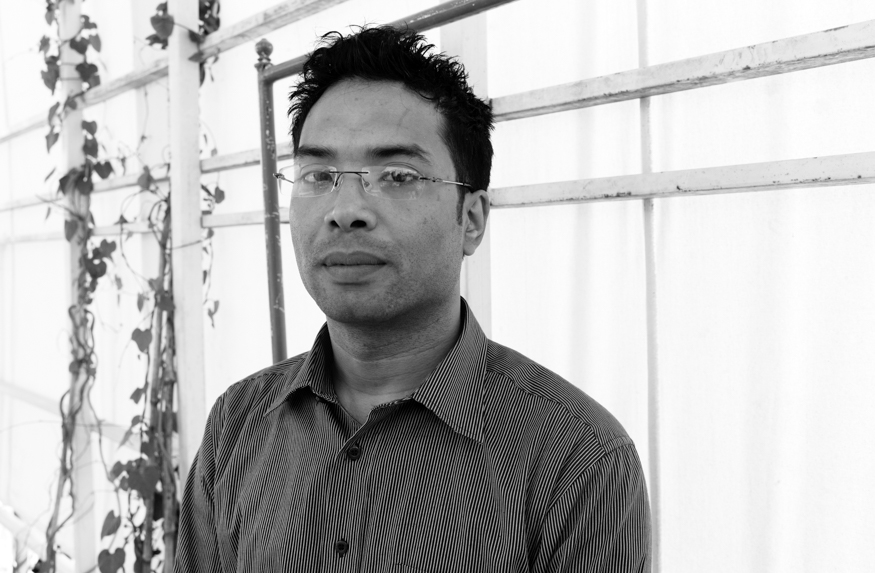 Raj Prakash Tuladhar, artist photographic portrait, Nepal album