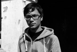 Rajan Maharjan, artist photographic portrait, Nepal album