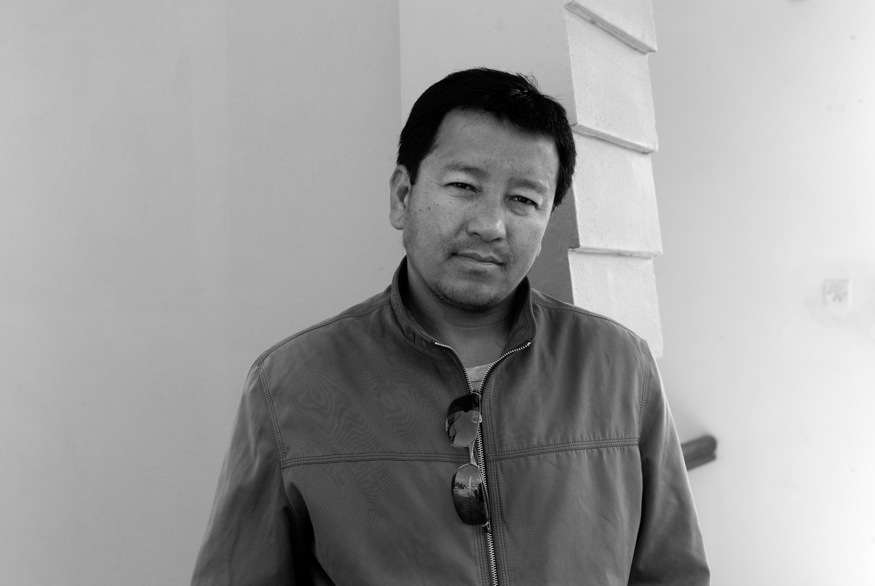Rajendra Gurung, artist photographic portrait, Nepal album
