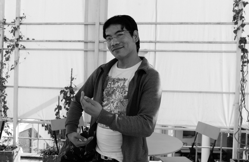 Ramesh Shrestha, artist photographic portrait, Nepal album