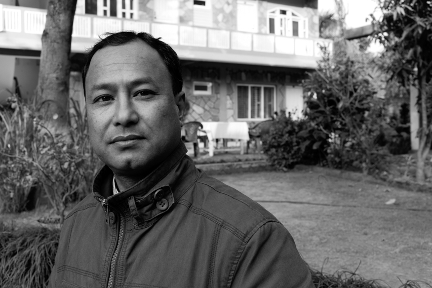 Ramesh Shrestha, artist photographic portrait, Nepal album