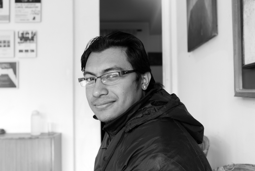 Sagar Manandhar, artist photographic portrait, Nepal album