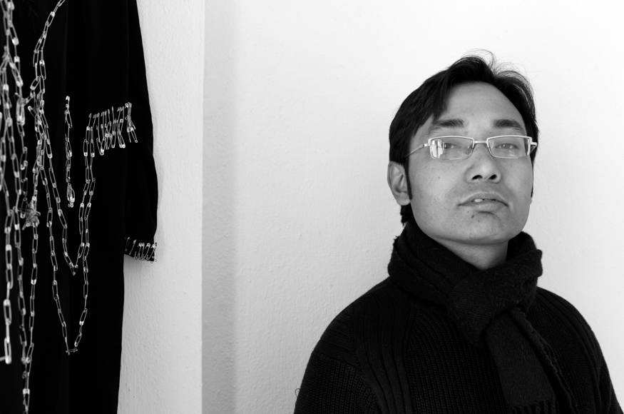 Saroj Bajracharya, artist photographic portrait, Nepal album