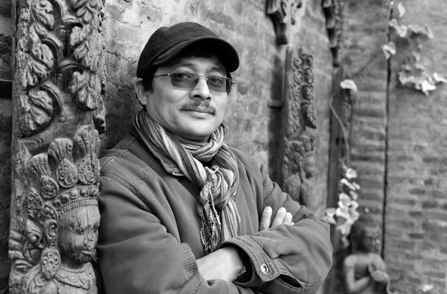 Shreejan Rajbhandari, artist photographic portrait, Nepal album