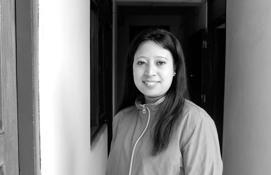 Sunita Maharjan, artist photographic portrait, Nepal album