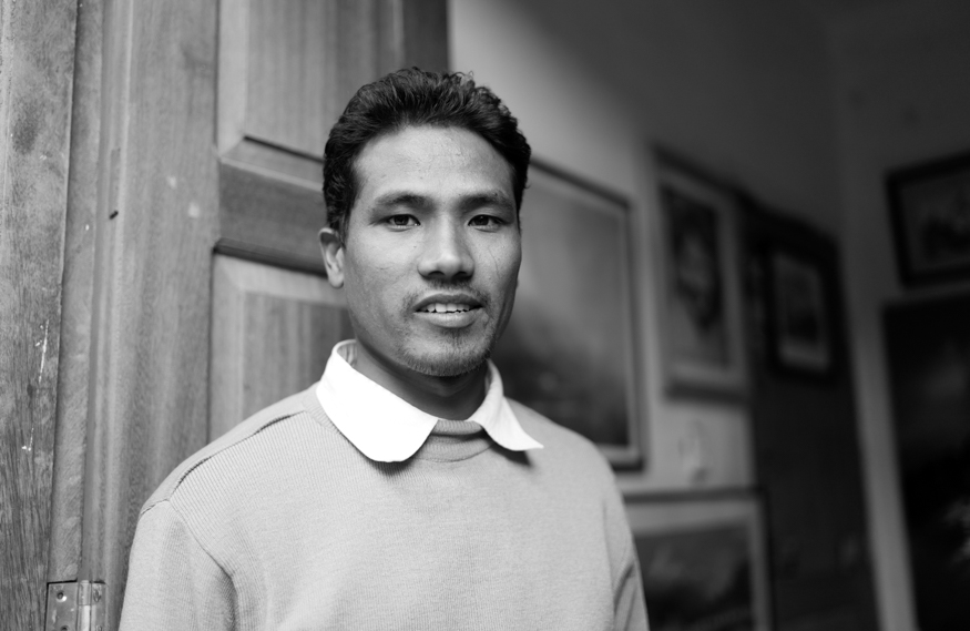Surem Deshar, artist photographic portrait, Nepal album