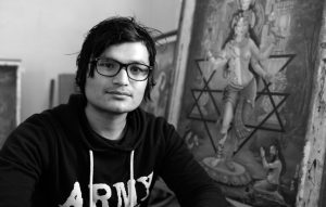 Susan Maharjan, artist photographic portrait, Nepal album