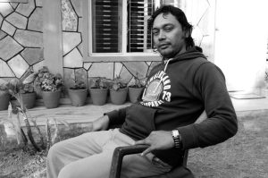 Thaman Sunar, artist photographic portrait, Nepal album