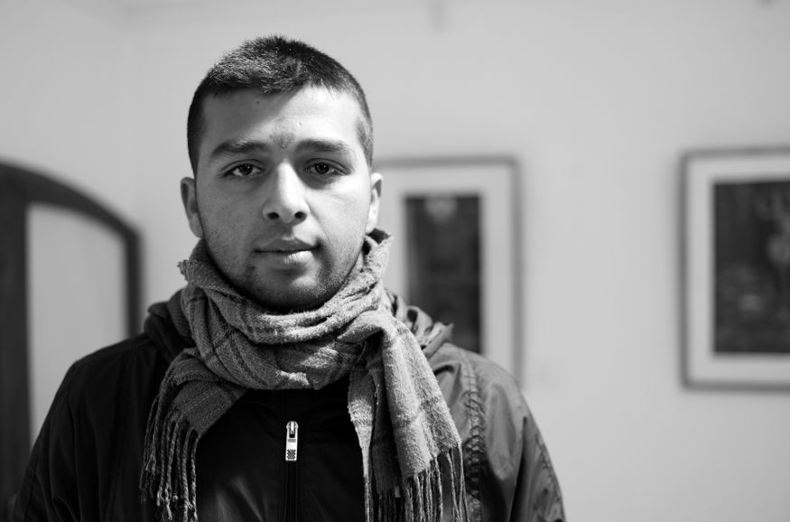 Tika Dutta Dahal, artist photographic portrait, Nepal album