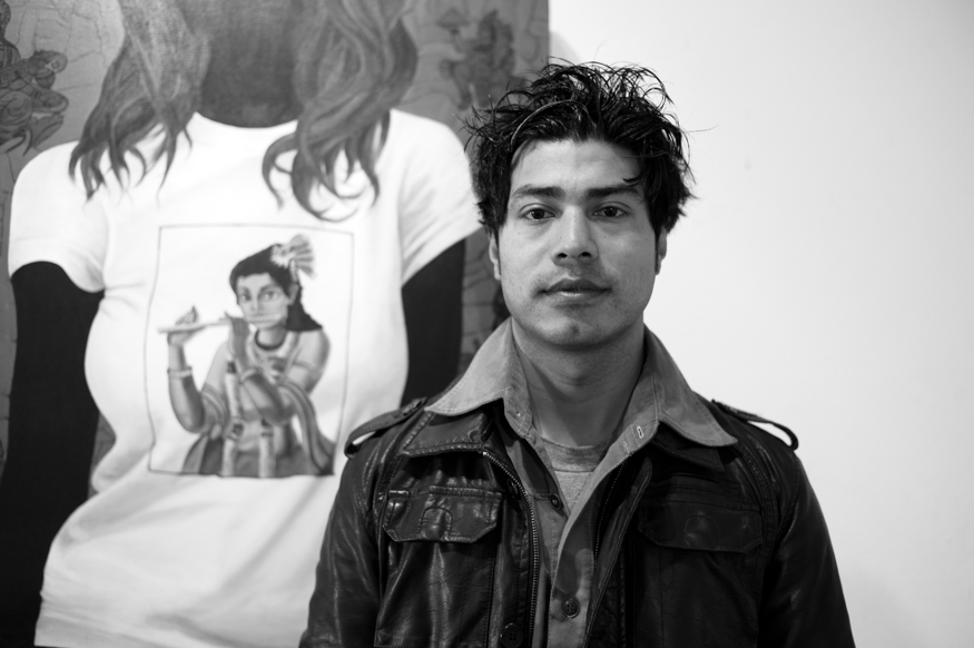 Uday Karmacharya, artist photographic portrait, Nepal album