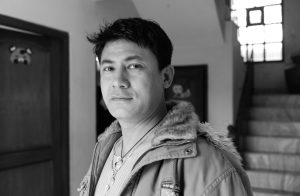 Udaya Charan Shrestha, artist photographic portrait, Nepal album