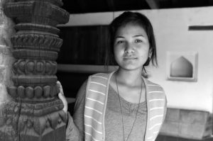 Yashu Magrati, artist photographic portrait, Nepal album